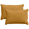Vidaxl kussensloop 2 st houten geel 50 x 80 cm corduroy