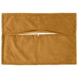 Vidaxl kussensloop 6 st houten geel 50 x 80 cm corduroy