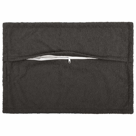 Vidaxl kussensloop 6 pcs houten donkergrijs 50 x 80 cm bouclé