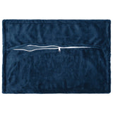 Vidaxl kussensloop 2 pcs houten marineblauw 50 x 80 cm flanel