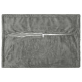 Vidaxl kussensloop 2 pcs houten donkergrijs 50 x 80 cm flanel