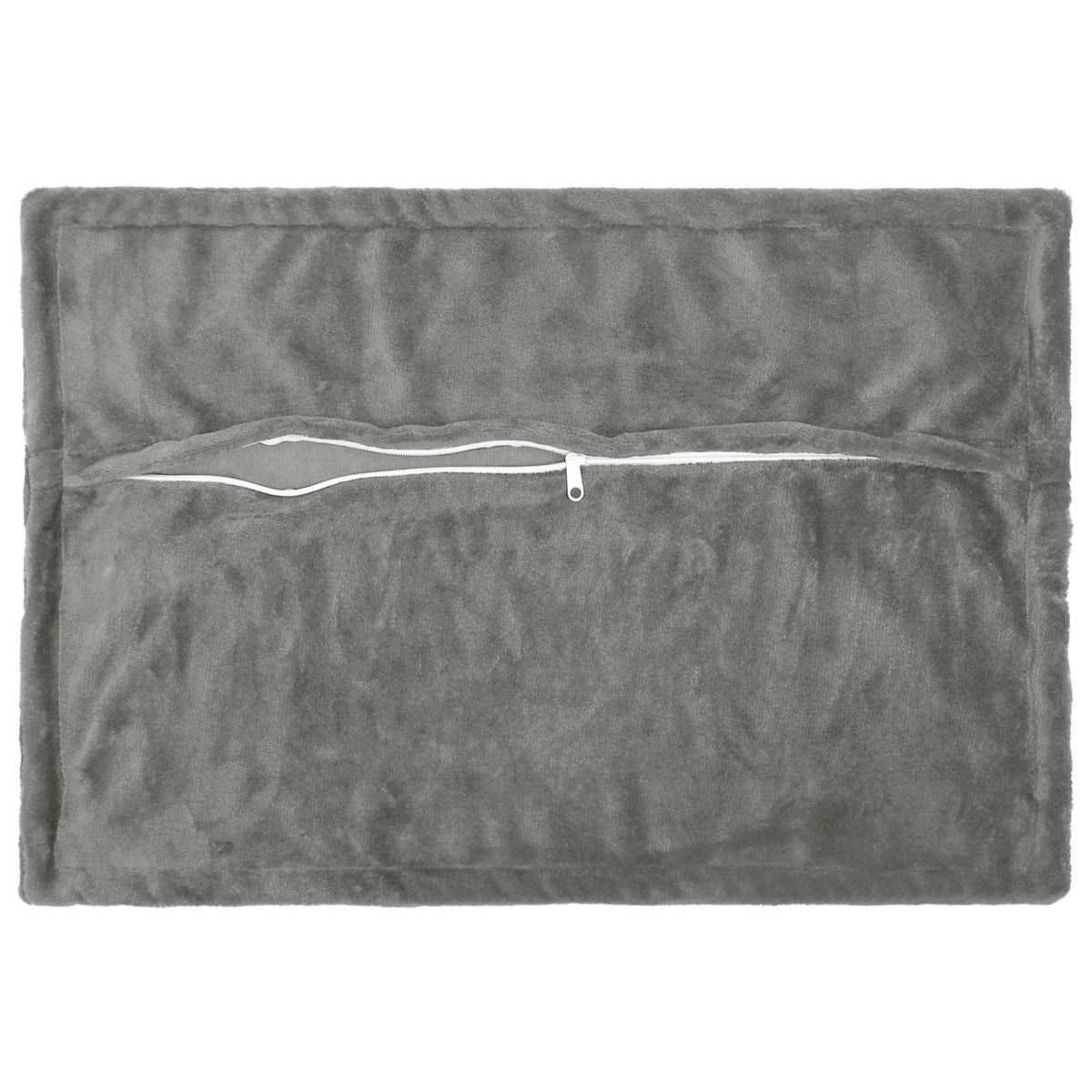 Vidaxl kussensloop 6 pcs houten donkergrijs 50 x 80 cm flanel