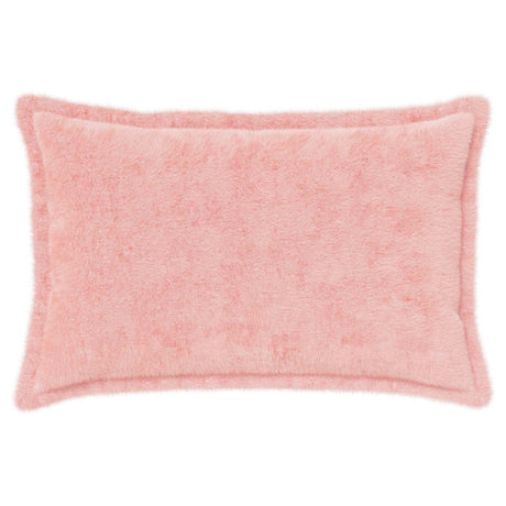 Vidaxl kussensloop 6 st houten roze 50 x 80 cm nep konijnenbont