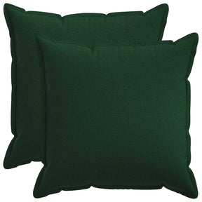 Vidaxl kussensloop 2 pcs houten donkergroen 55 x 55 cm faux linnen