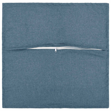 Vidaxl kussensloop 2 pcs houten jeans blauw 55 x 55 cm faux linnen