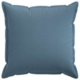 Vidaxl kussensloop 2 pcs houten jeans blauw 55 x 55 cm faux linnen