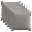 Vidaxl kussensloop 6 st houten lichtgrijs 55 x 55 cm corduroy