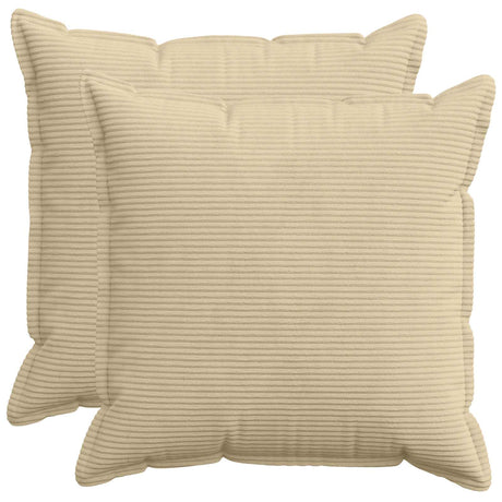 Vidaxl kussensloop 2 st houten lichtgroen grijs 55 x 55 cm corduroy