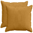 Vidaxl kussensloop 2 st houten geel 55 x 55 cm corduroy
