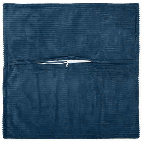 Vidaxl kussensloop 2 st houten marineblauw 55 x 55 cm corduroy