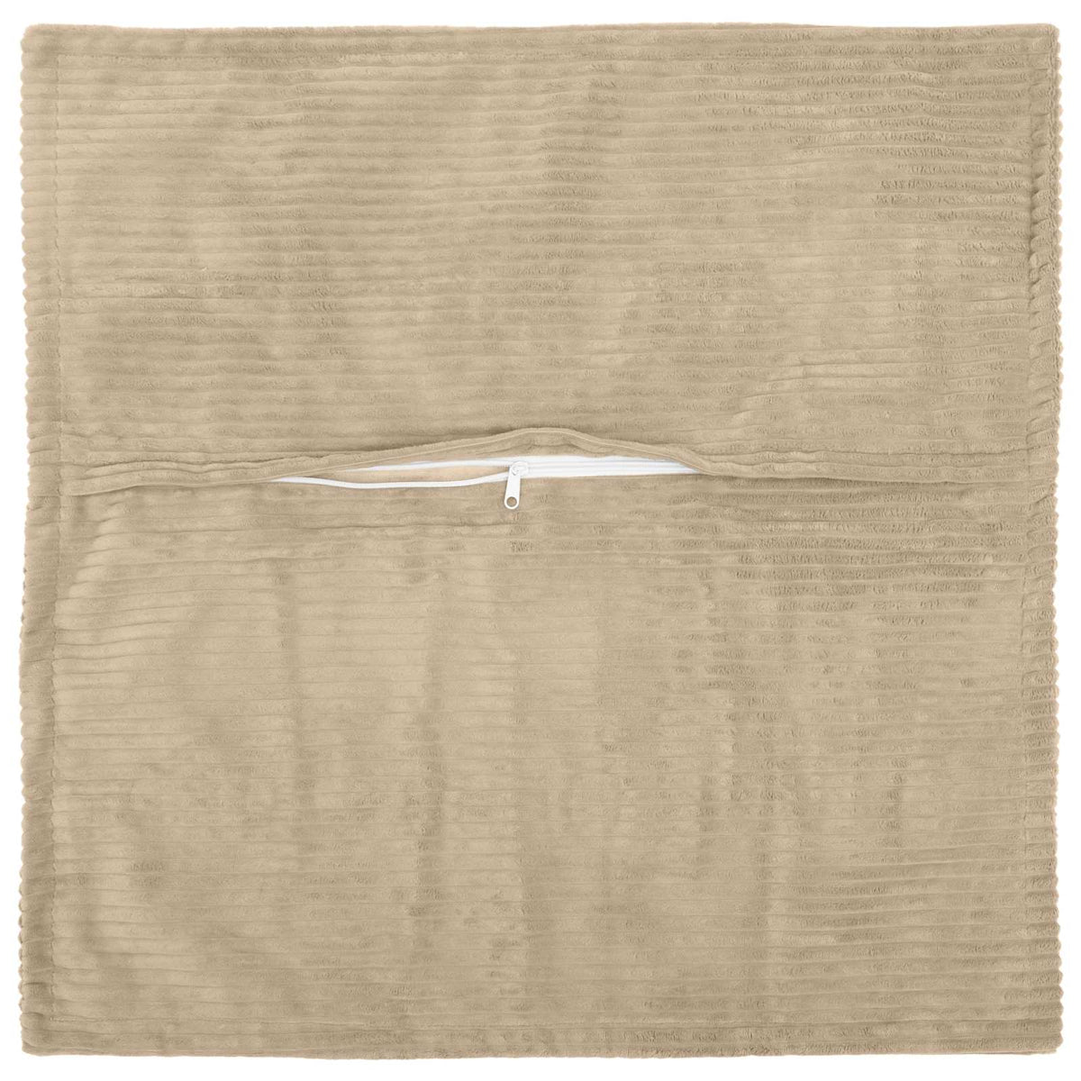 Vidaxl kussensloop 2 st houten taupe 55 x 55 cm corduroy