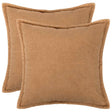 Vidaxl kussensloop 2 pcs houten beige 55 x 55 cm bouclé