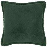 Vidaxl kussensloop 2 pcs houten donkergroen 55 x 55 cm bouclé