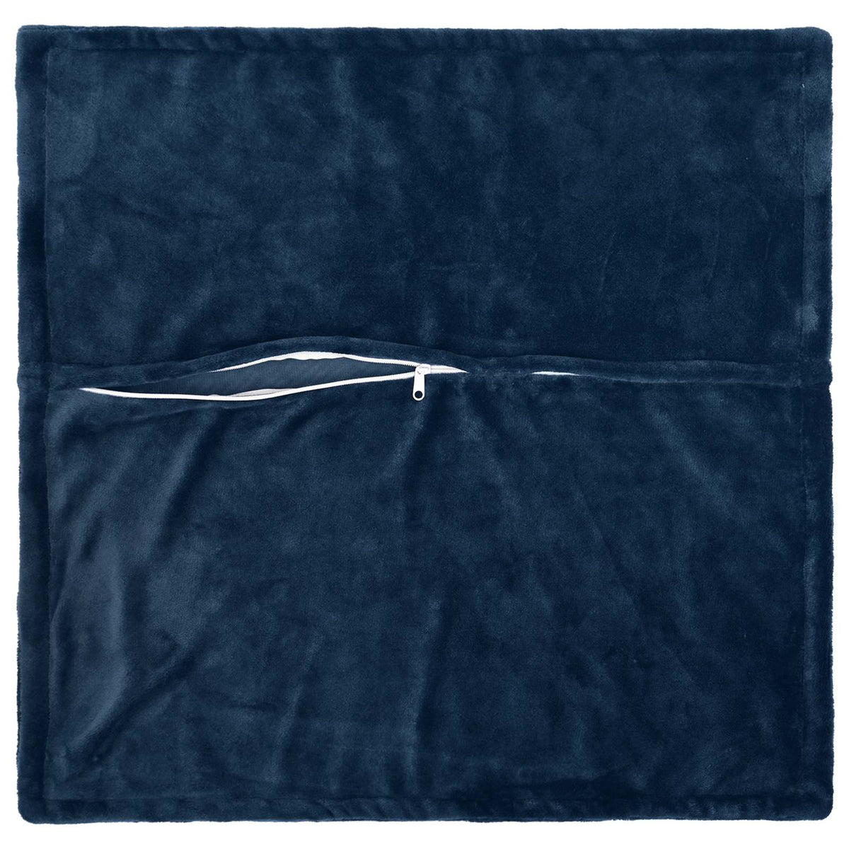 Vidaxl kussensloop 2 pcs houten marineblauw 55 x 55 cm flanel