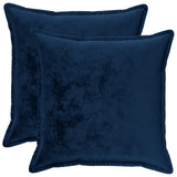 Vidaxl kussensloop 2 pcs houten marineblauw 55 x 55 cm flanel