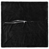 Vidaxl kussensloop 2 pcs houten zwart 55 x 55 cm flanel