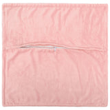 Vidaxl kussensloop 6 pcs houten roze 55 x 55 cm flanel