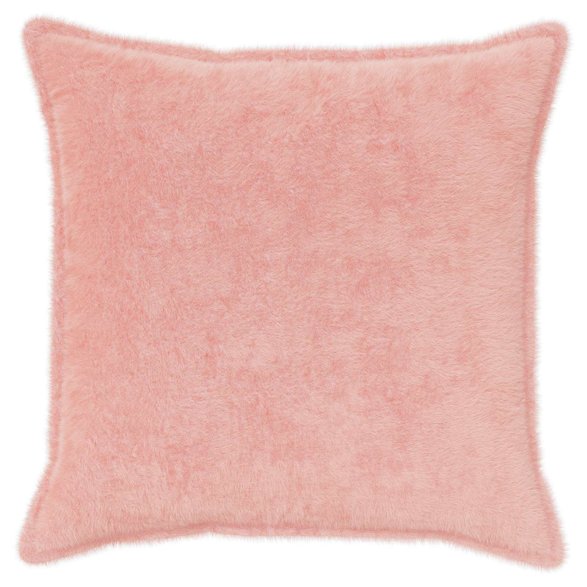 Vidaxl kussensloop 2 st houten roze 55 x 55 cm nep konijnenbont