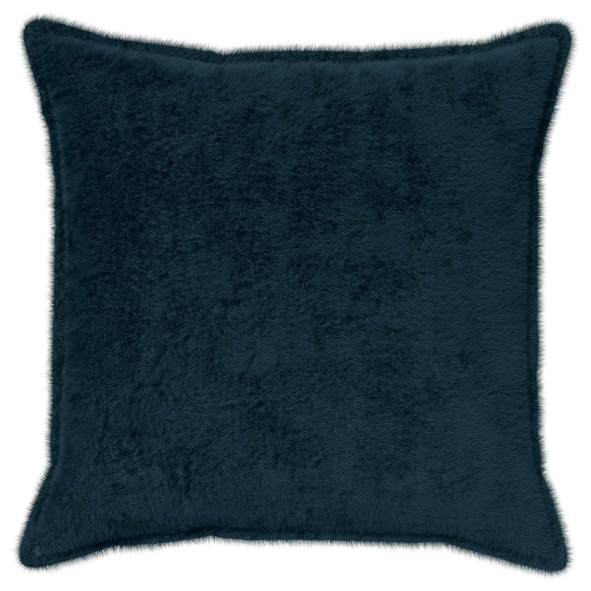 Vidaxl kussensloop 6 st houten marineblauw 55 x 55 cm nep konijnenbont