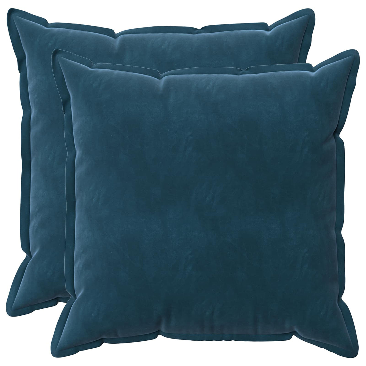 Vidaxl kussensloop 2 pcs houten blauw 60 x 60 cm fluweel