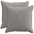 Vidaxl kussensloop 2 st houten lichtgrijs 60 x 60 cm corduroy