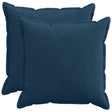 Vidaxl kussensloop 2 st houten marineblauw 60 x 60 cm corduroy