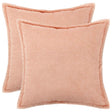Vidaxl kussensloop 2 pcs houten roze 60 x 60 cm bouclé