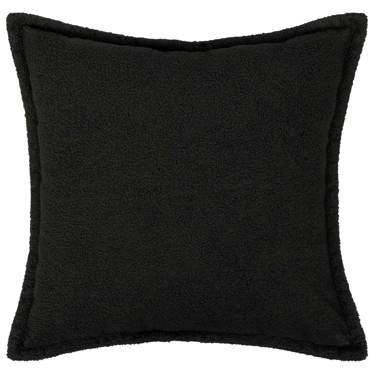 Vidaxl kussensloop 2 pcs houten zwart 60 x 60 cm bouclé