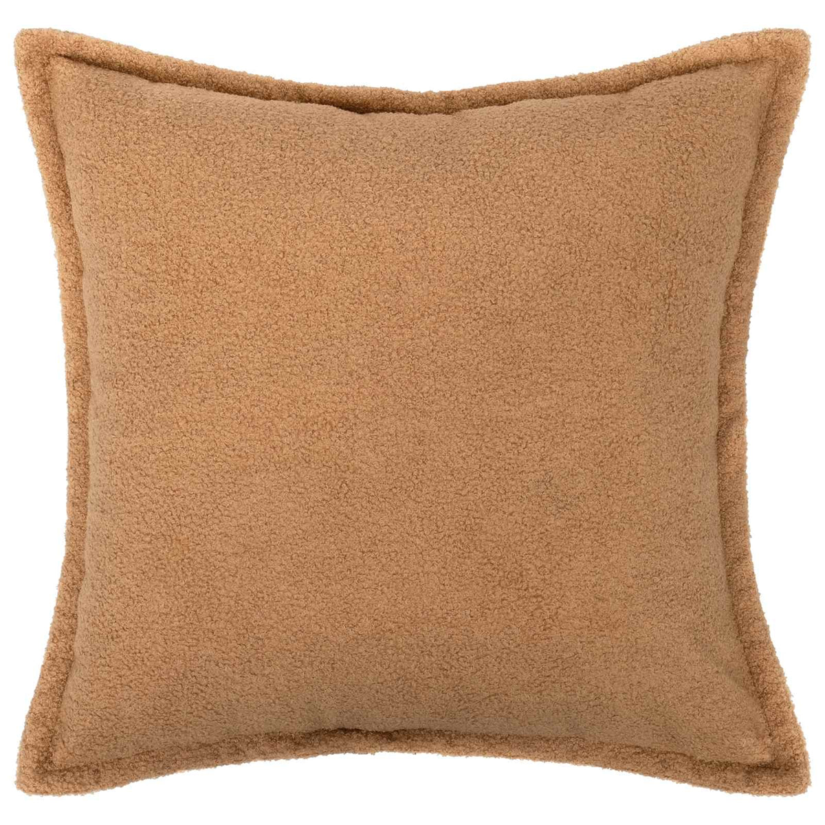 Vidaxl kussensloop 2 pcs houten beige 60 x 60 cm bouclé