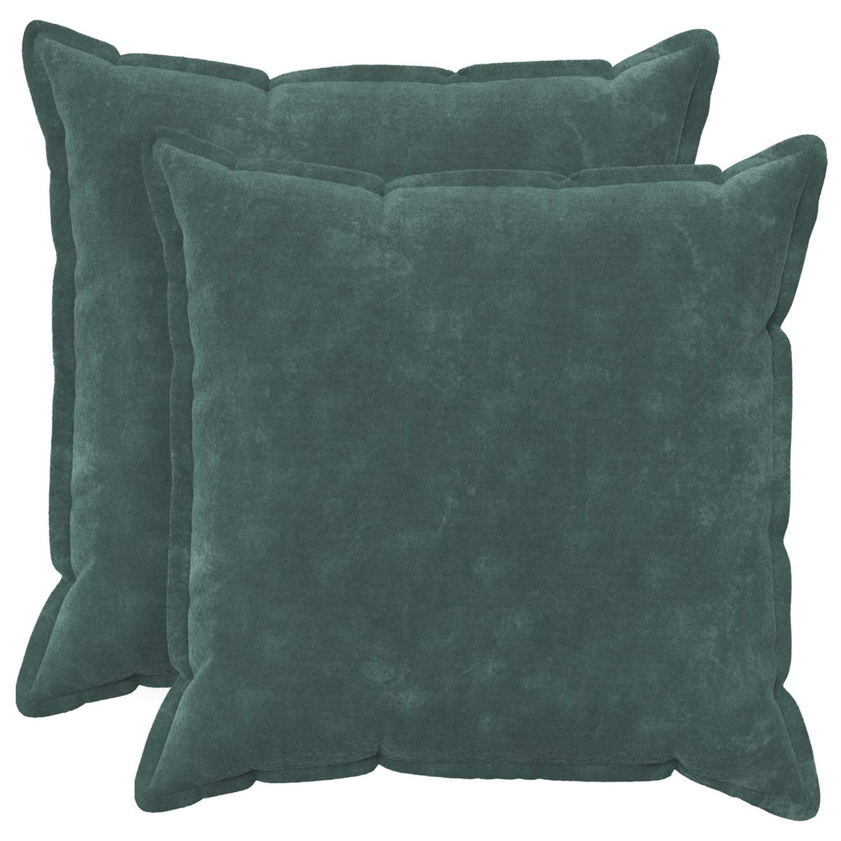 Vidaxl kussensloop 2 pcs houten zee blauw 60 x 60 cm microfiber fleece