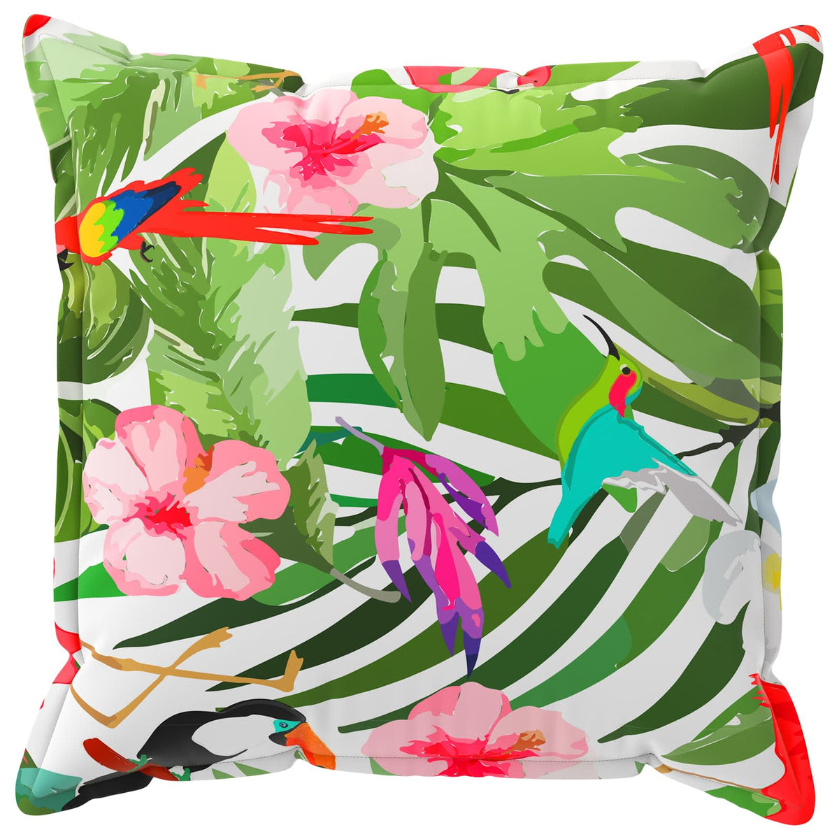 Vidaxl kussensloop 2 st houten meerkleurig 60 x 60 cm polyester