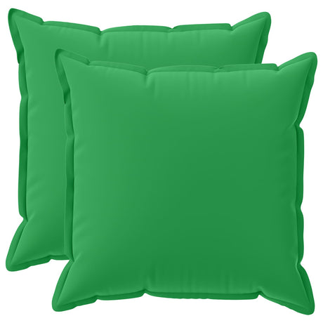 Vidaxl kussensloop 2 st houten groen 60 x 60 cm polyester