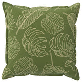 Vidaxl kussensloop 2 st houten bladontwerp 60 x 60 cm polyester
