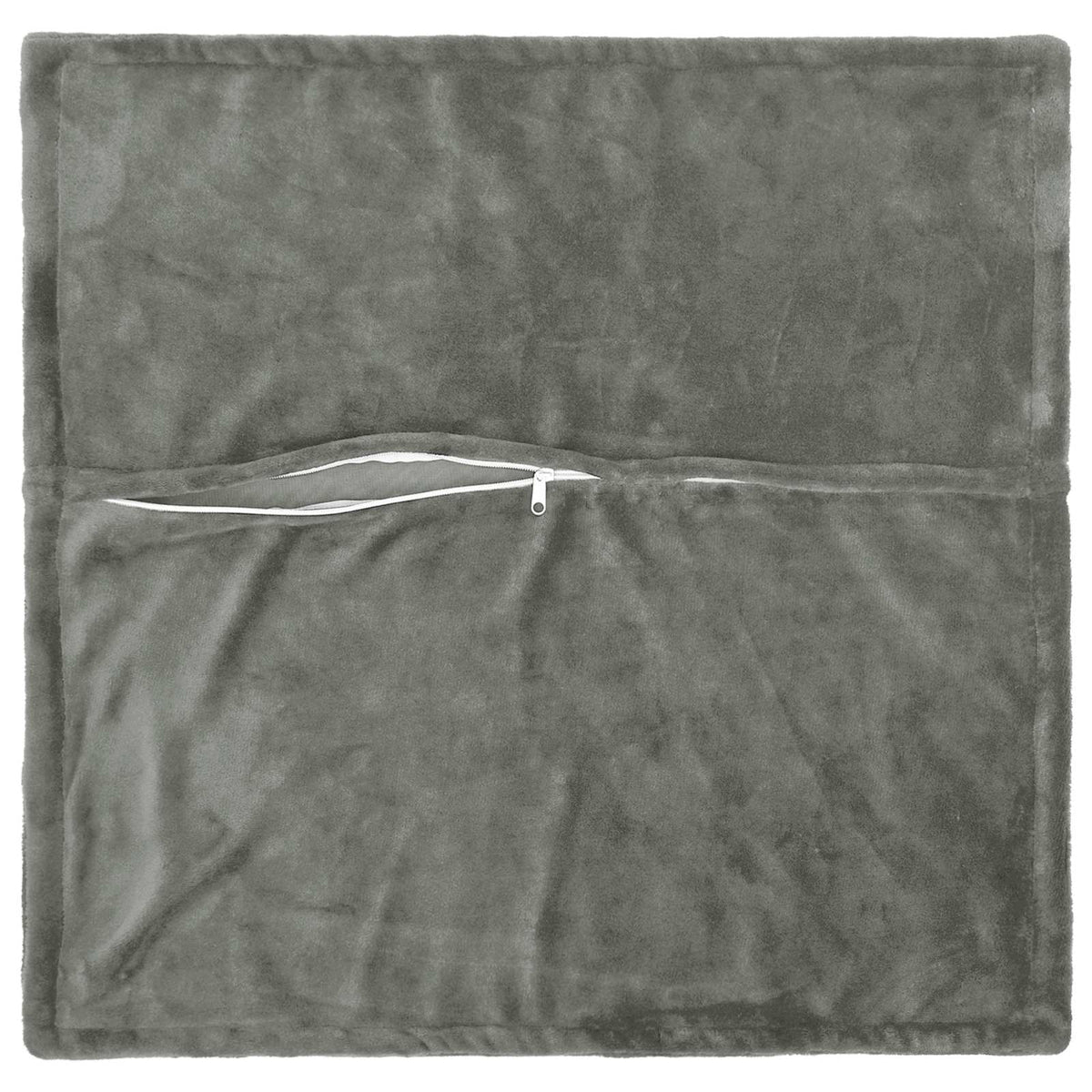 Vidaxl kussensloop 6 pcs houten donkergrijs 60 x 60 cm flanel