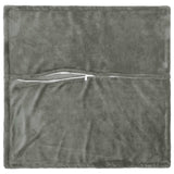 Vidaxl kussensloop 6 pcs houten donkergrijs 60 x 60 cm flanel