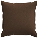 Vidaxl kussensloop 2 pcs houten bruin 65 x 65 cm faux linnen