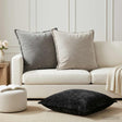 Vidaxl kussensloop 2 st houten donkergrijs 70 x 70 cm chenille stof