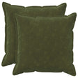 Vidaxl kussensloop 2 pcs houten groen 65 x 65 cm microfiber fleece