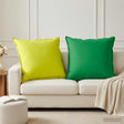 Vidaxl kussen 2 st houten groen 80 x 80 cm polyester