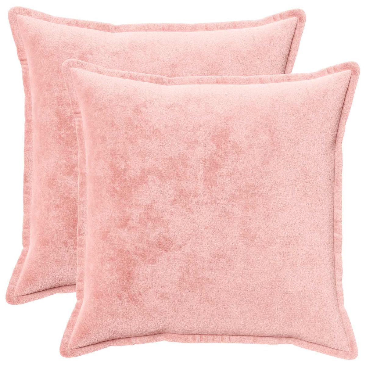 Vidaxl kussensloop 2 pcs houten roze 65 x 65 cm flanel