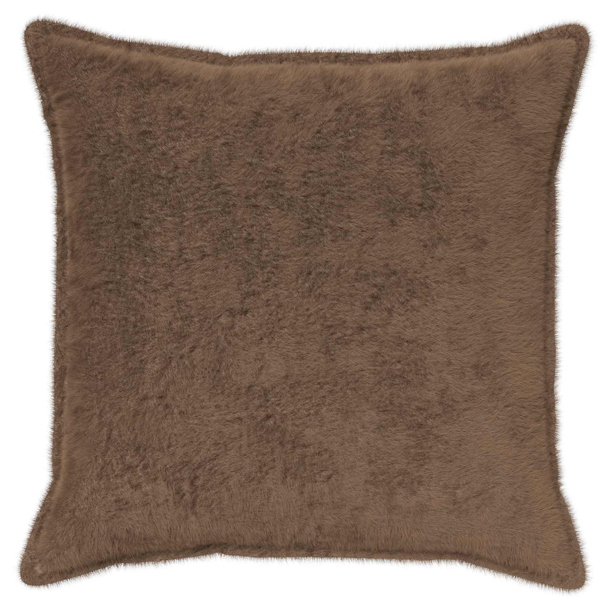Vidaxl kussensloop 2 st houten licht bruin 65 x 65 cm nep konijnenbont