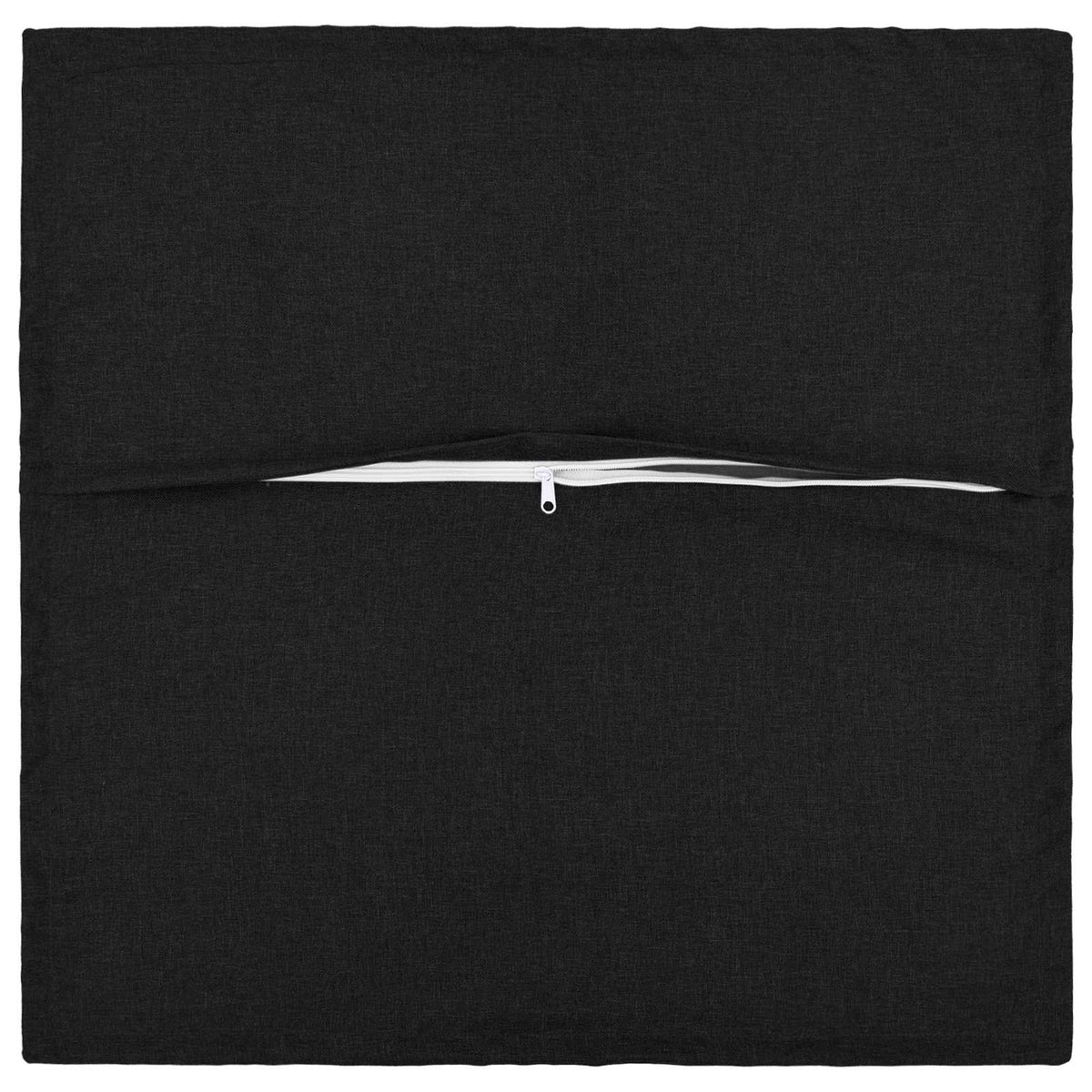 Vidaxl kussensloop 2 pcs houten zwart 70 x 70 cm faux linnen