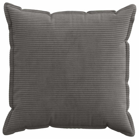 Vidaxl kussensloop 6 st houten donkergrijs 70 x 70 cm corduroy