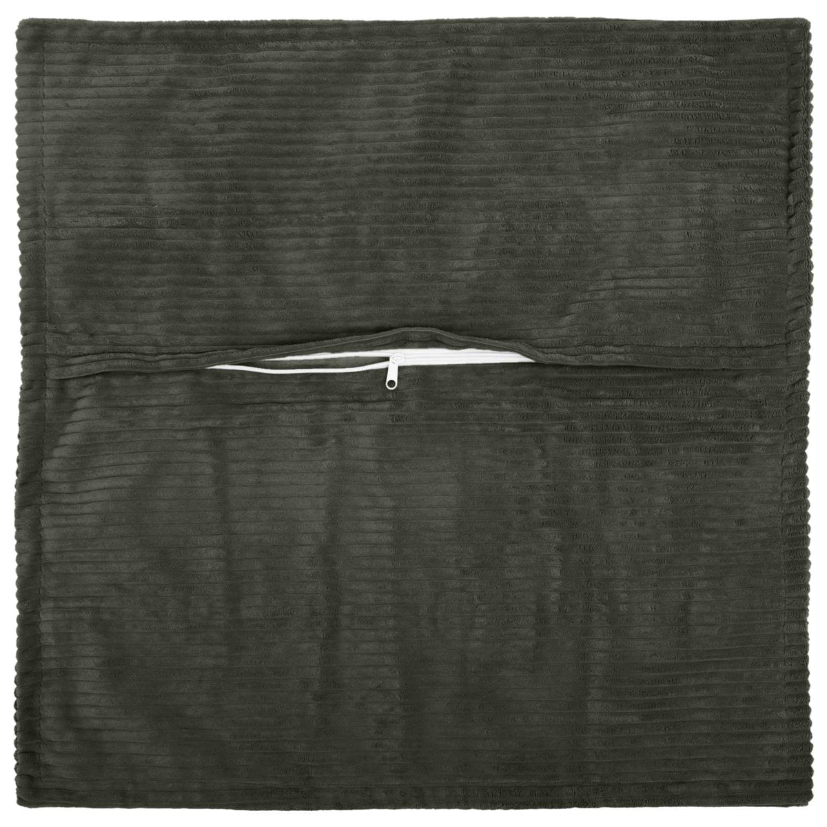 Vidaxl kussensloop 2 st houten antraciet 70 x 70 cm corduroy