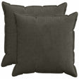 Vidaxl kussensloop 2 st houten antraciet 70 x 70 cm corduroy