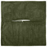 Vidaxl kussensloop 2 st houten groen 70 x 70 cm corduroy
