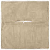 Vidaxl kussensloop 6 st houten taupe 70 x 70 cm corduroy