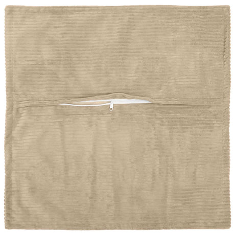 Vidaxl kussensloop 6 st houten taupe 70 x 70 cm corduroy