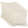 Vidaxl kussensloop 6 pcs houten crèmekleurig 70 x 70 cm bouclé