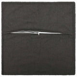 Vidaxl kussensloop 2 pcs houten donkergrijs 70 x 70 cm bouclé